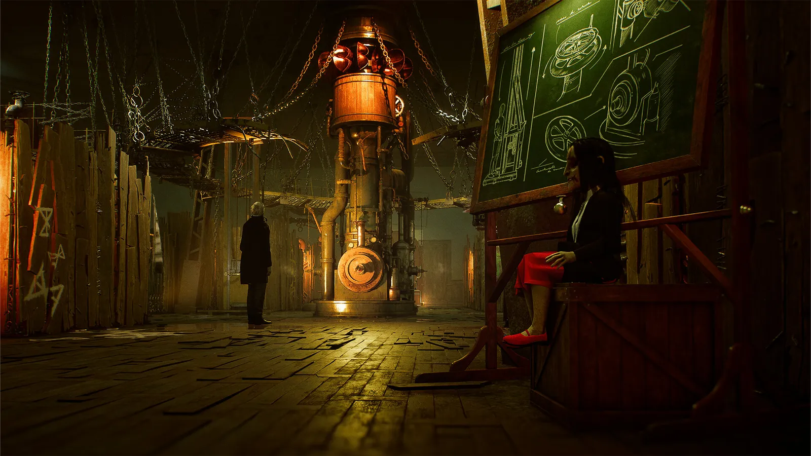 Official Steam screenshot of the SAW: Genesis horror multiplayer setting