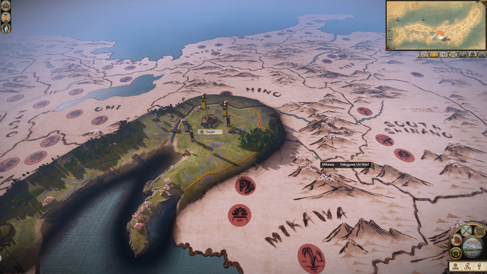 Official Steam screenshot of Total War: Shogun 2 Complete Edition from the campaign map