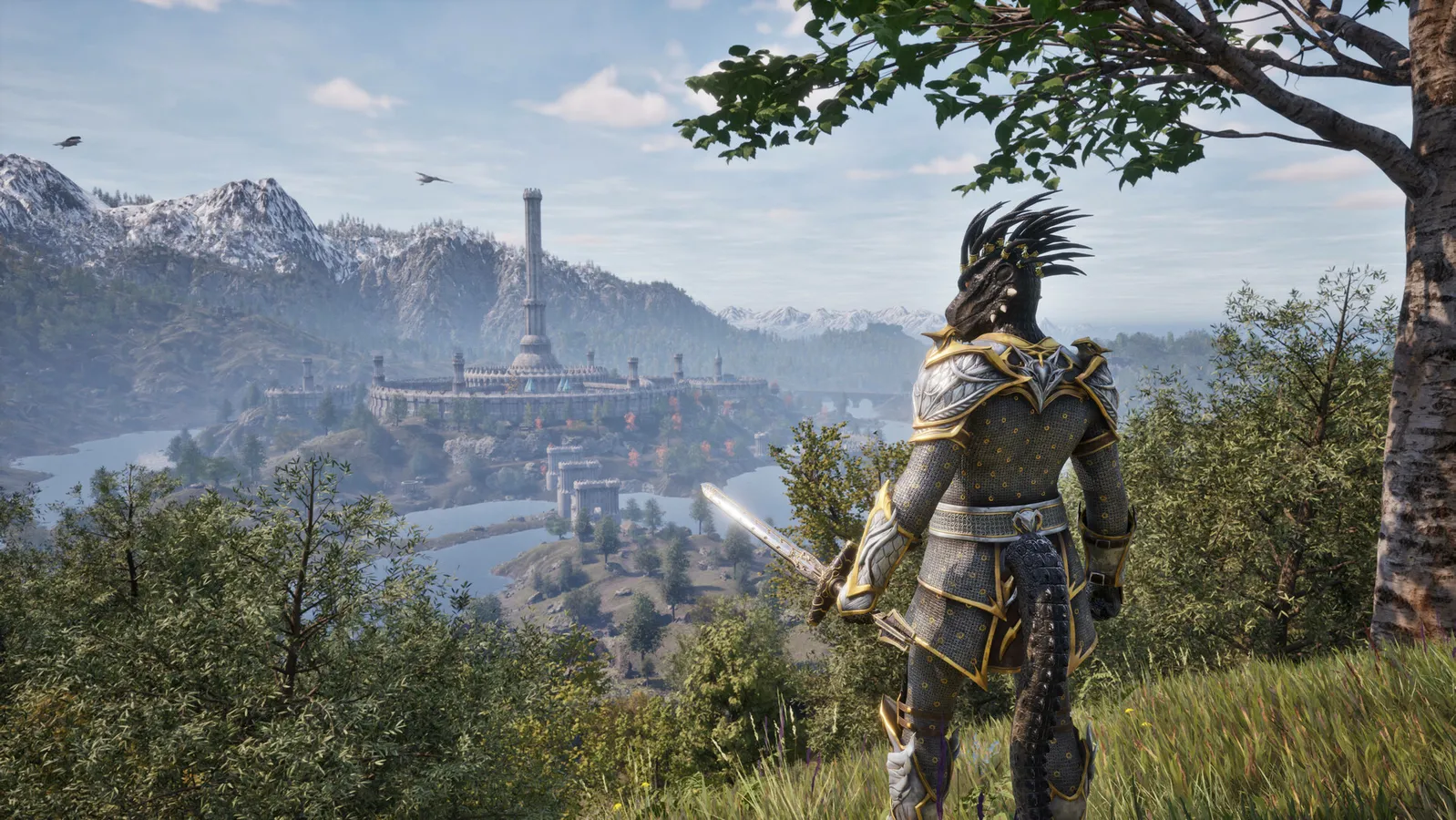 Official screenshot from The Elder Scrolls IV: Oblivion Remastered showing a fantasy landscape