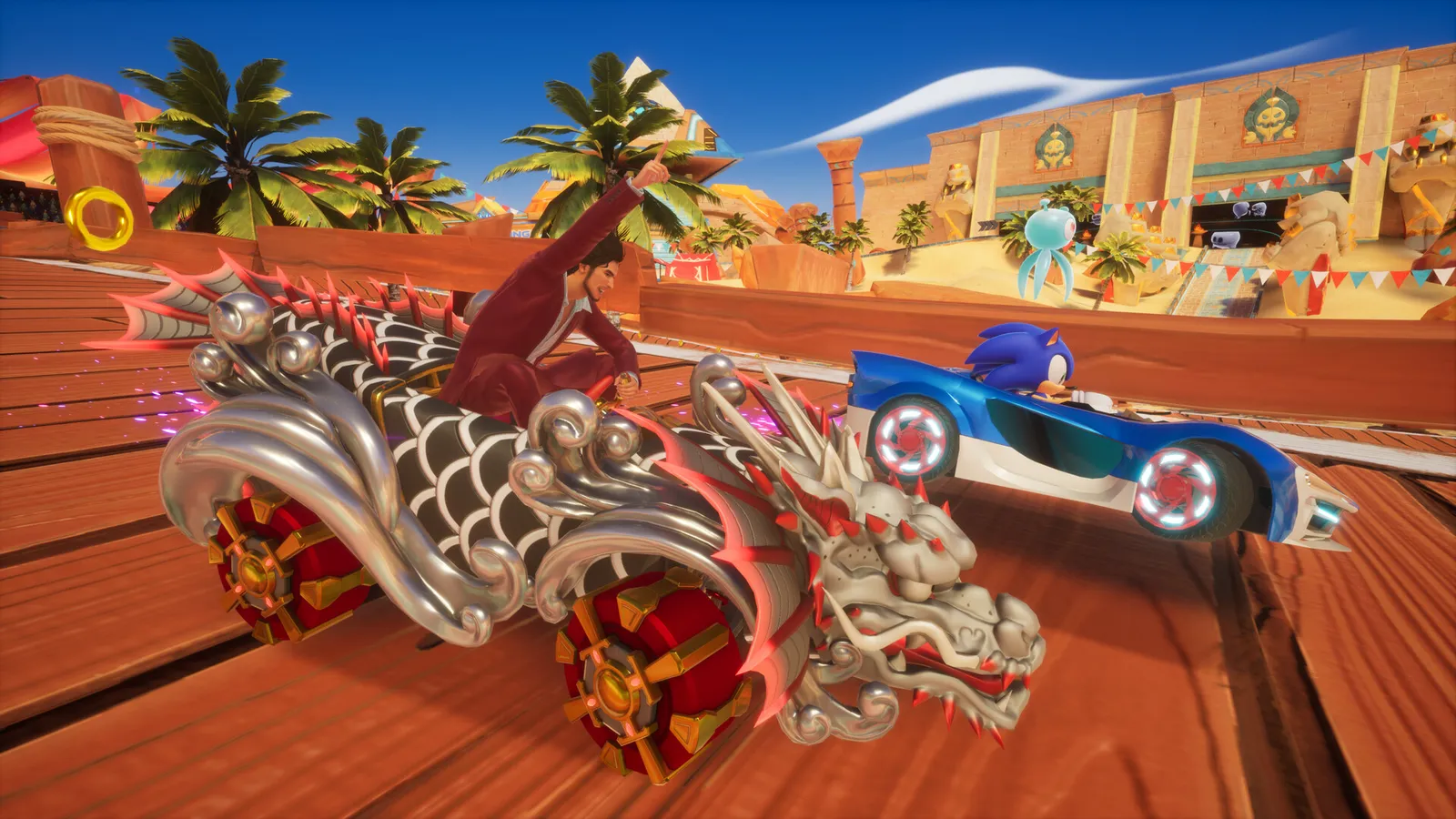 Official Sonic Racing CrossWorlds kart racing screenshot from the Steam store page