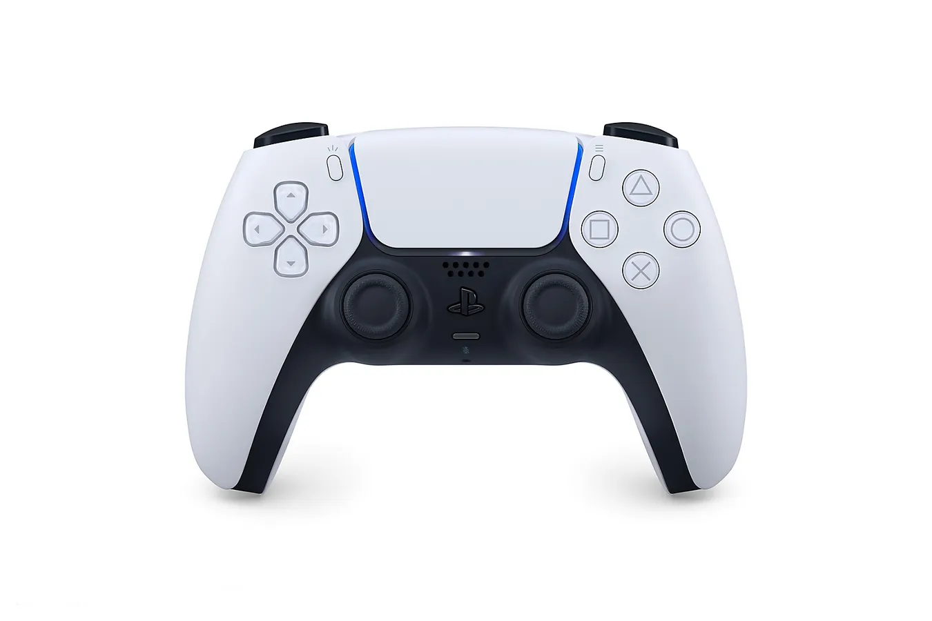 Official PlayStation promotional image of the DualSense wireless controller for PS5