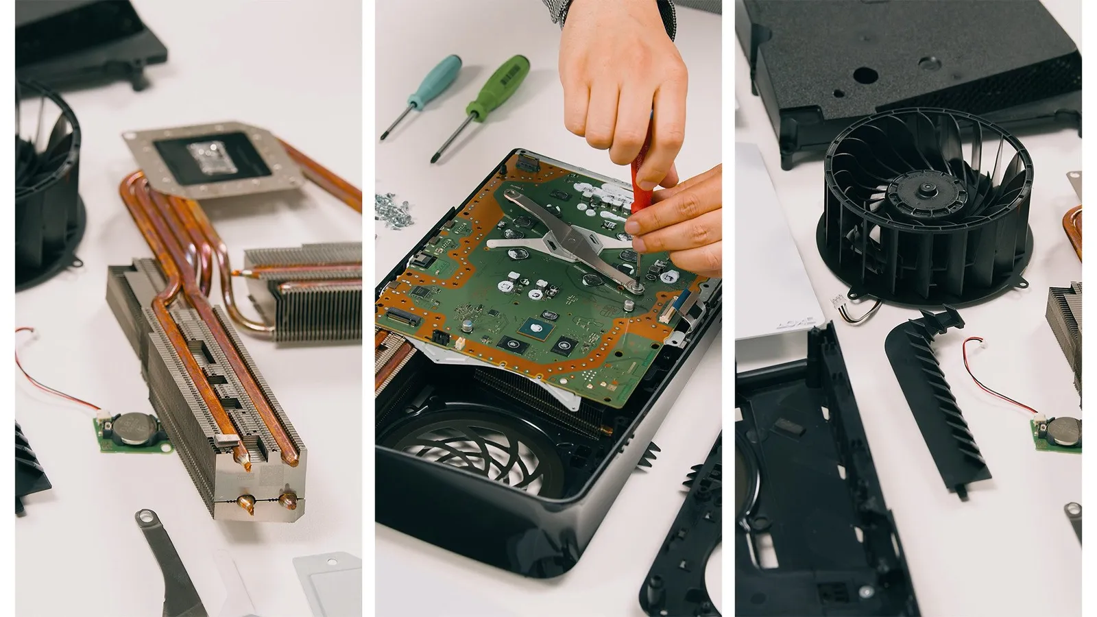 PlayStation 5 Pro internal components shown during official Sony teardown