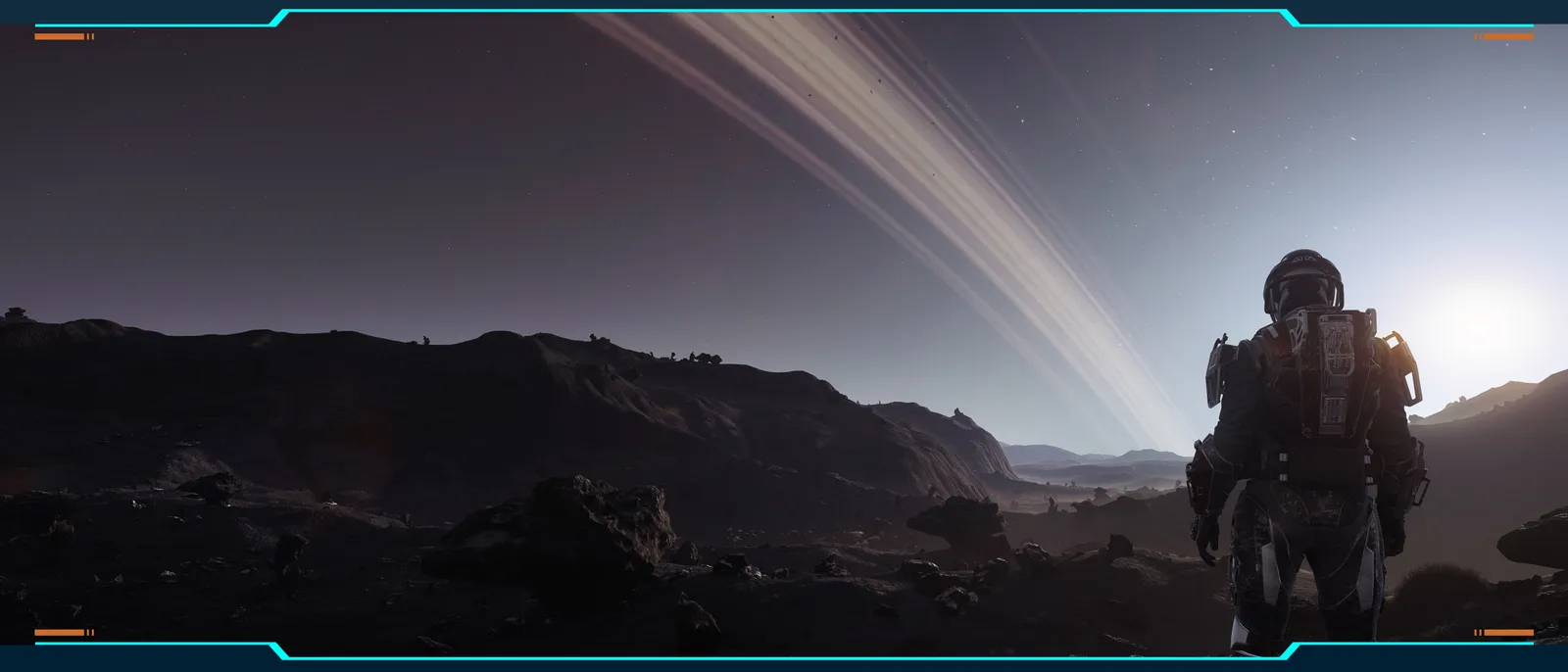 Official Roberts Space Industries key art from the Letter from the Chairman announcing the Squadron 42 Q2 2027 window.