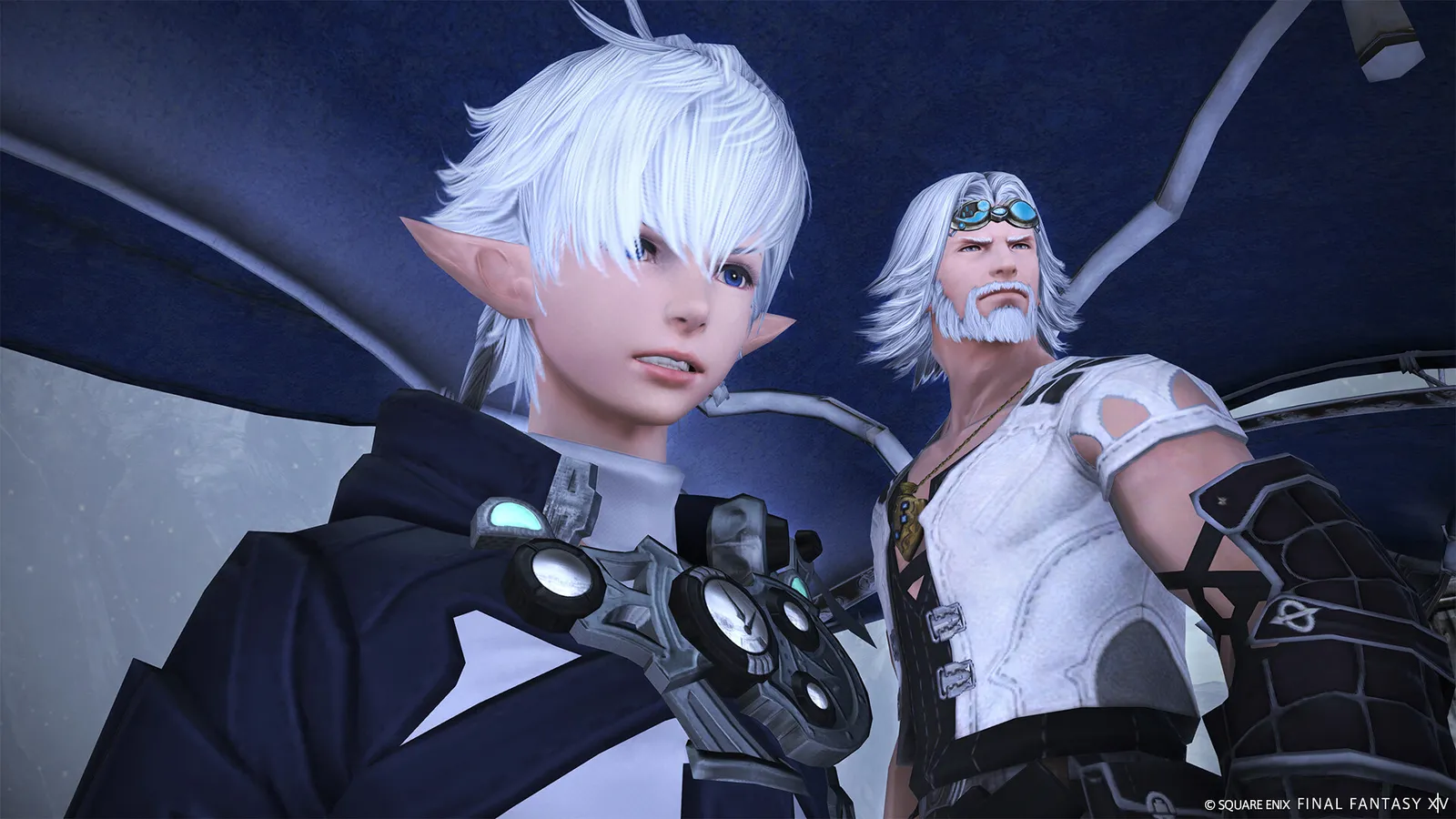 Final Fantasy XIV Online gameplay screenshot showing a character exploring a fantasy landscape