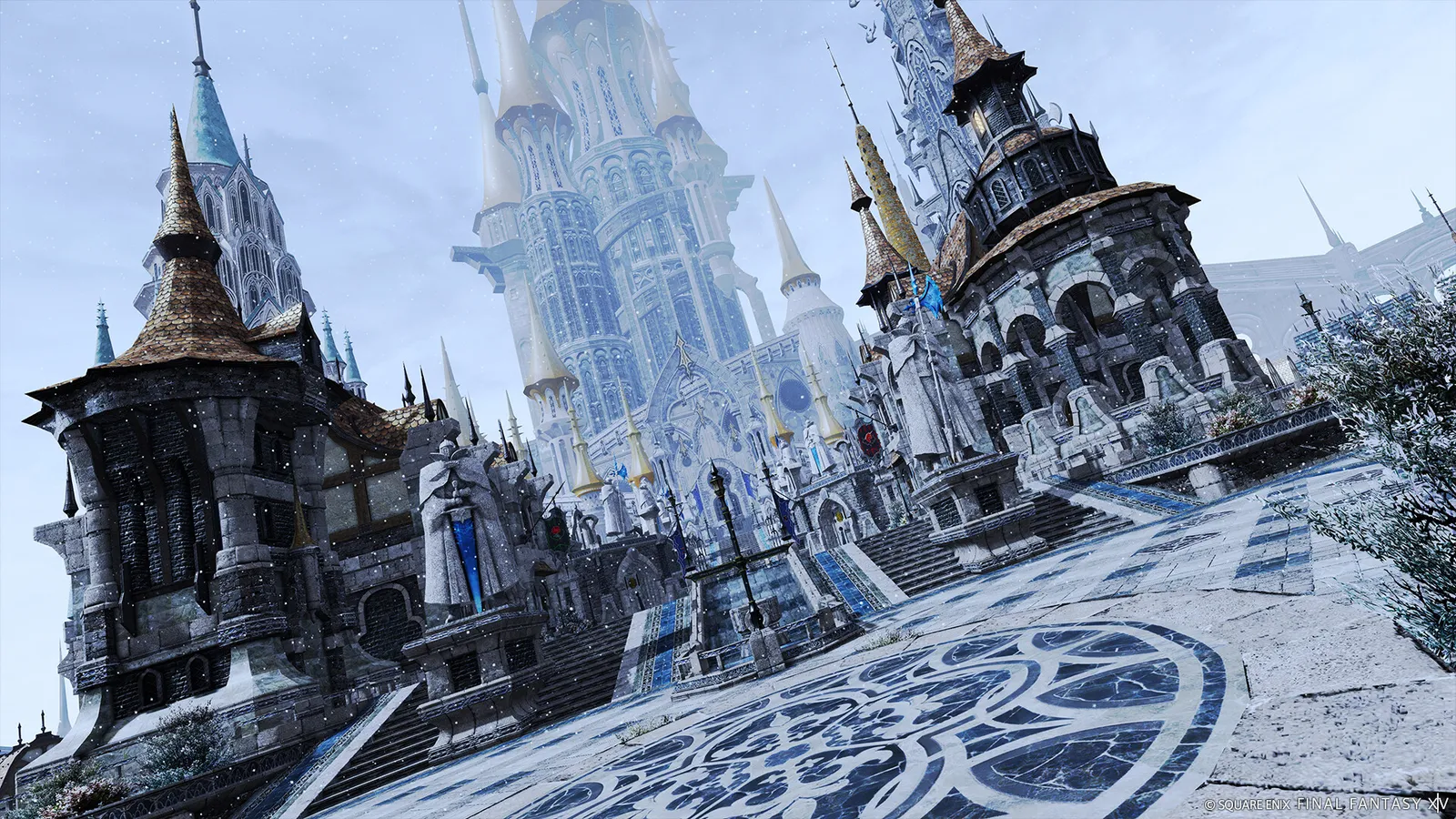 Final Fantasy XIV Online screenshot of a large scale in game city environment