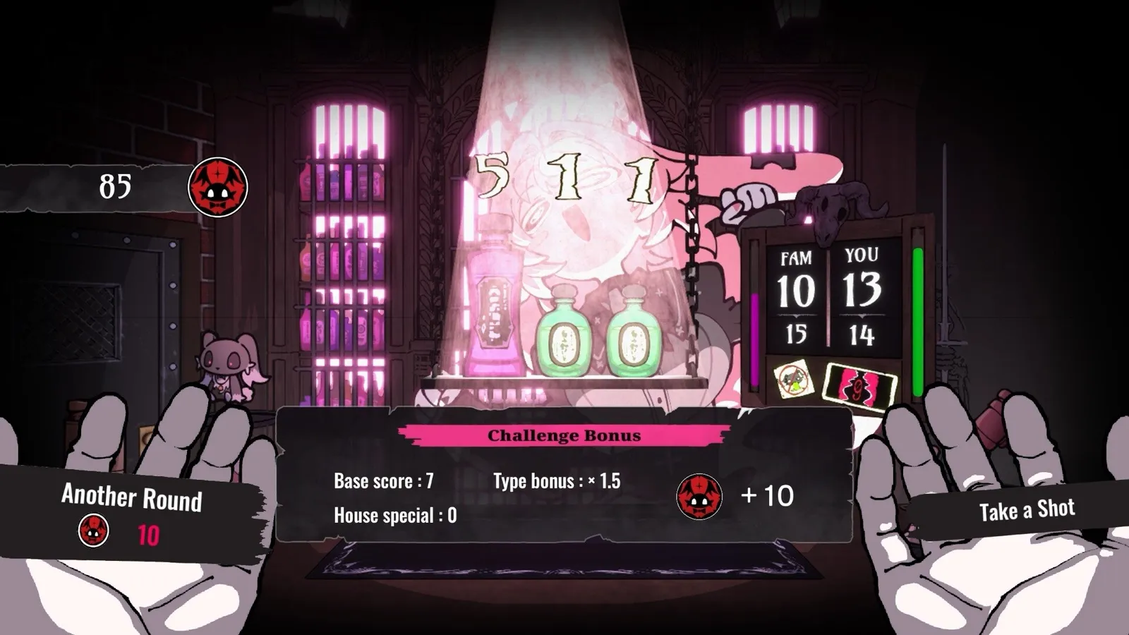 Third official Steam store screenshot of Drunken Goddess Reflux from the game's Steam page