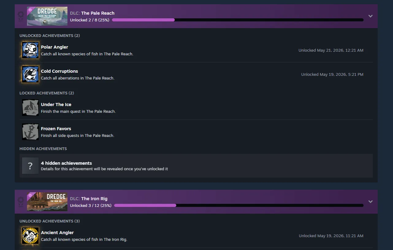 Steam Achievement Sets beta artwork from Valve's announcement showing grouped achievements with progress bars