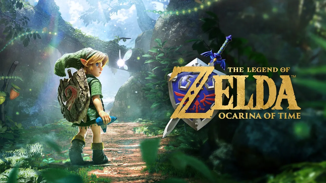 Official Nintendo UK banner for The Legend of Zelda Ocarina of Time on Nintendo Switch 2