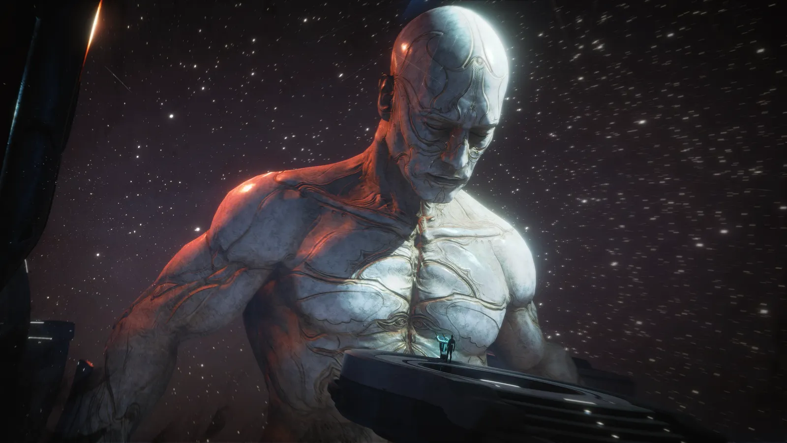 Warframe Tau screenshot showing the Fornax ring city