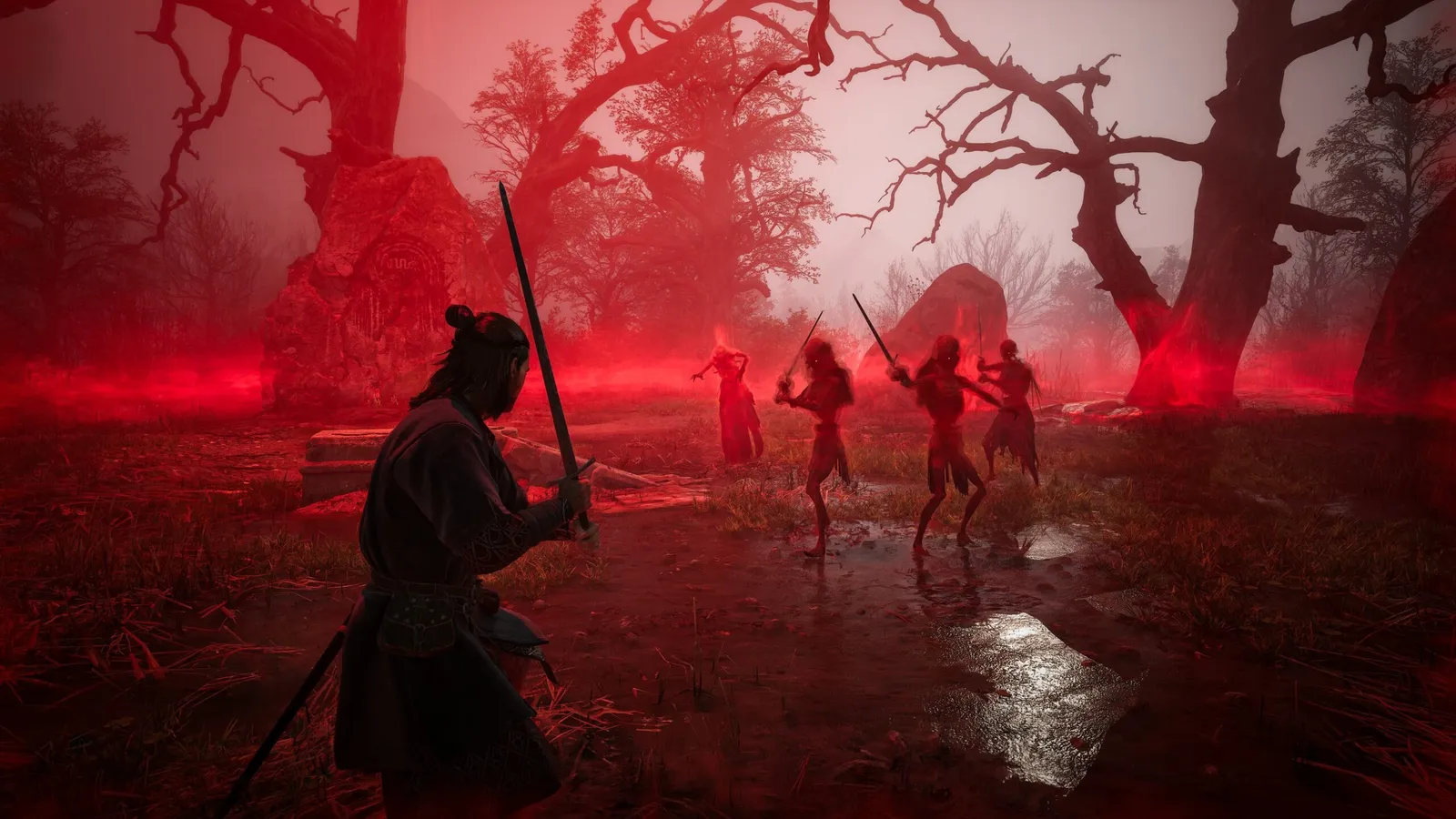 Official key art for The Blood of Dawnwalker from the PlayStation Blog