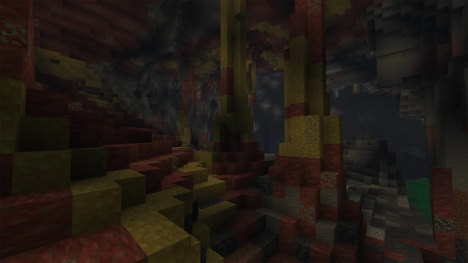 Minecraft community server gameplay screenshot showing official server features, image courtesy of Mojang Studios