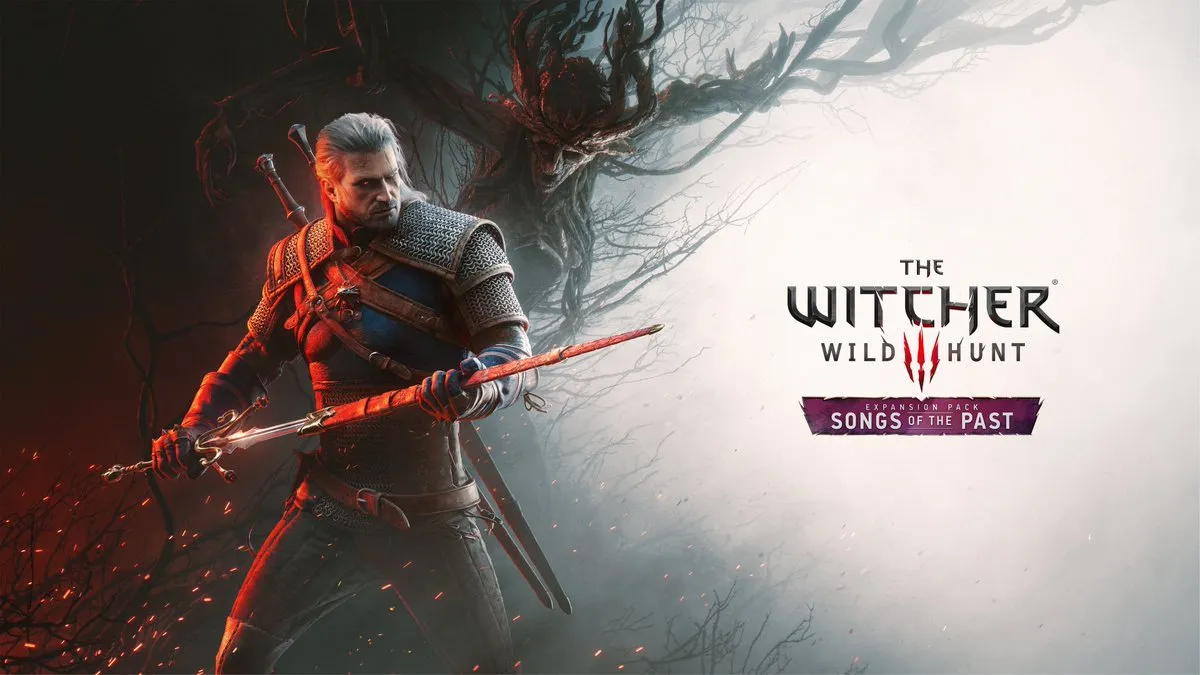 Songs of the Past expansion key art from the official Witcher Twitter announcement
