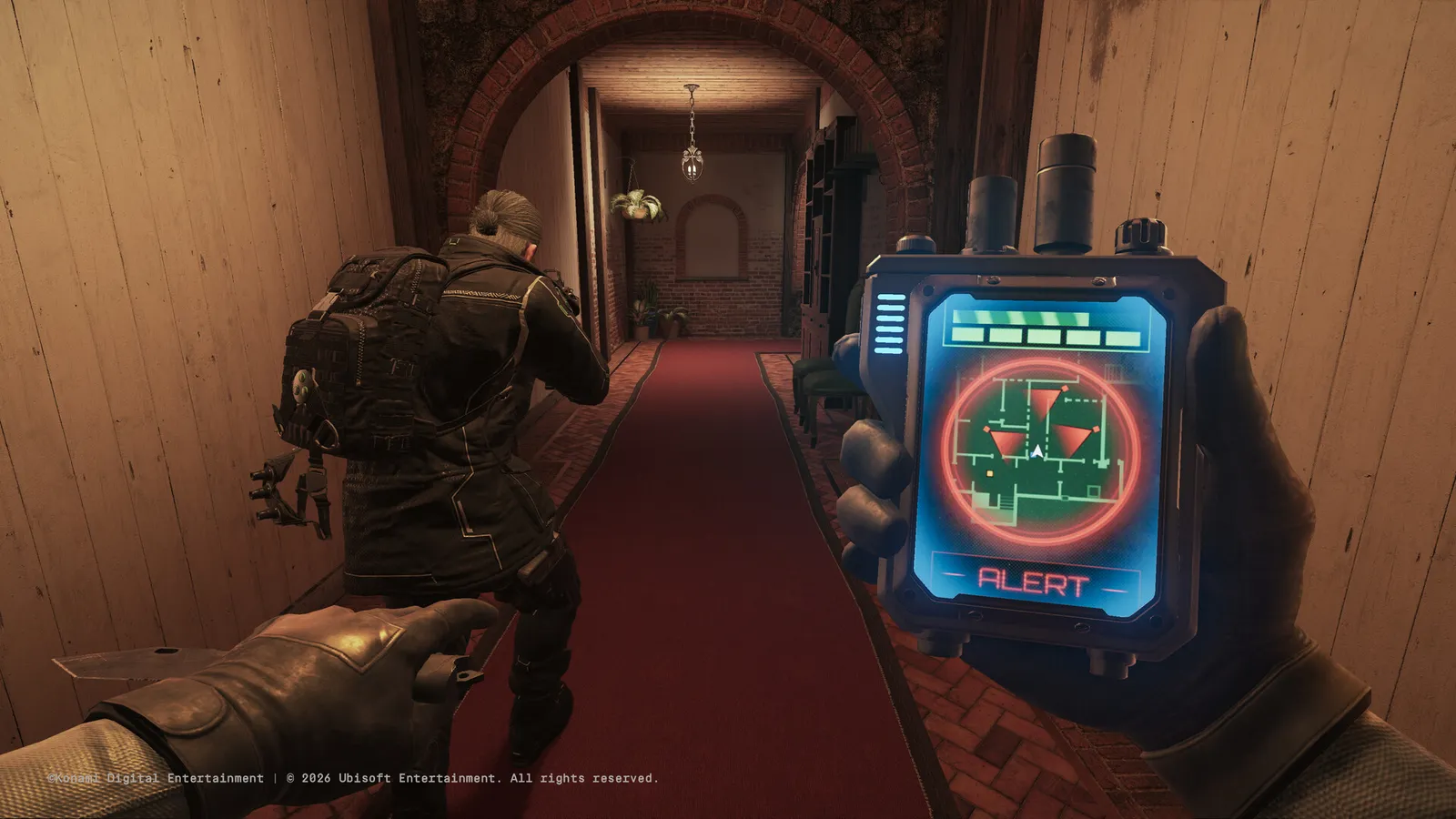 Rainbow Six Siege gameplay screenshot with operators in a close-quarters environment