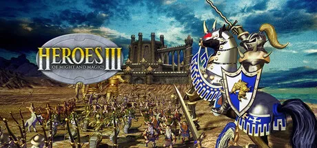 Heroes of Might and Magic III Steam header image showing the original 1999 cover art