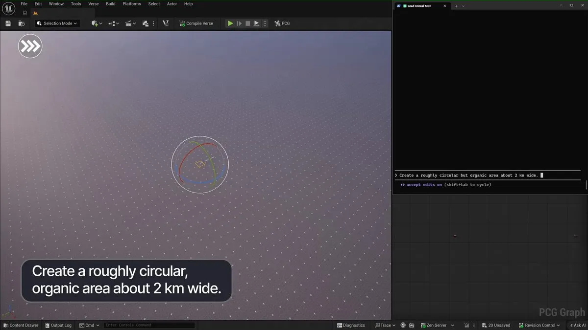 Unreal Engine 5.8 MCP server integration demo at State of Unreal 2026 Unreal Fest Chicago
