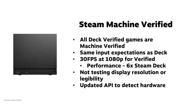 Steam Machine and Steam Frame technical specifications from GDC 2026 presentation