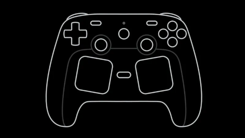 Official Valve Steam Controller 2 hardware showing the second-generation PC gamepad design