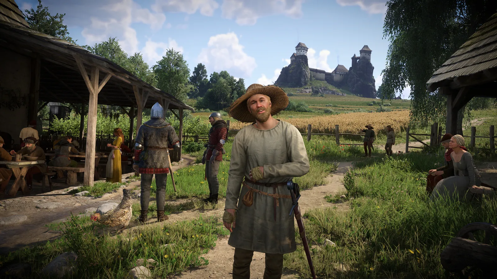 Official Steam screenshot of the medieval Bohemian setting in Kingdom Come: Deliverance II