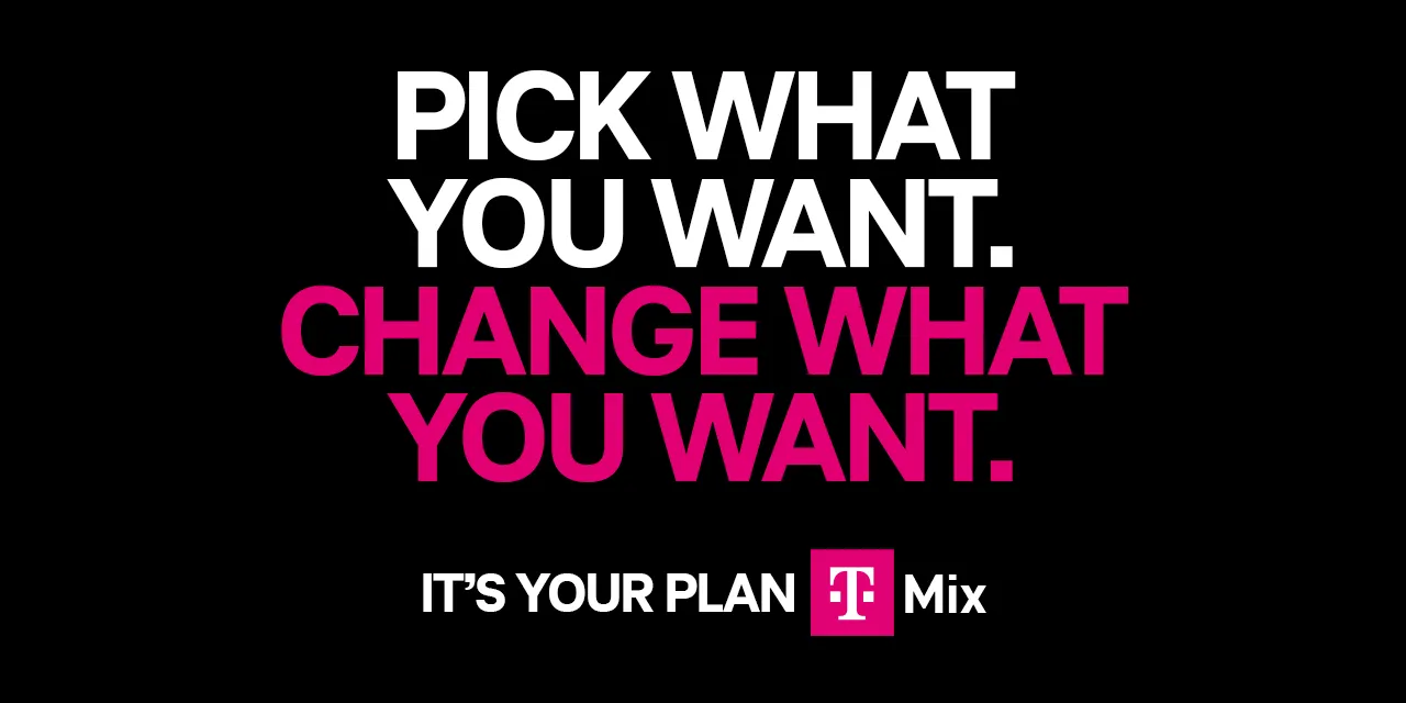 T-Mobile T-Mix announcement hero image for the new wireless plans