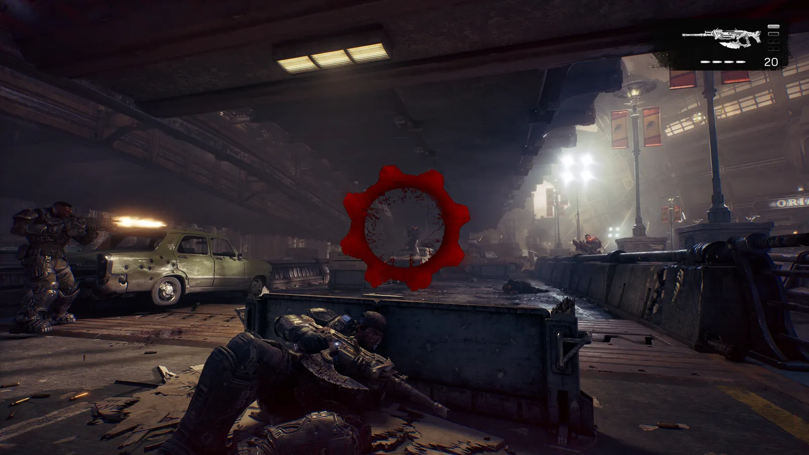 Official Gears of War E-Day screenshot of a combat encounter from the Steam store page