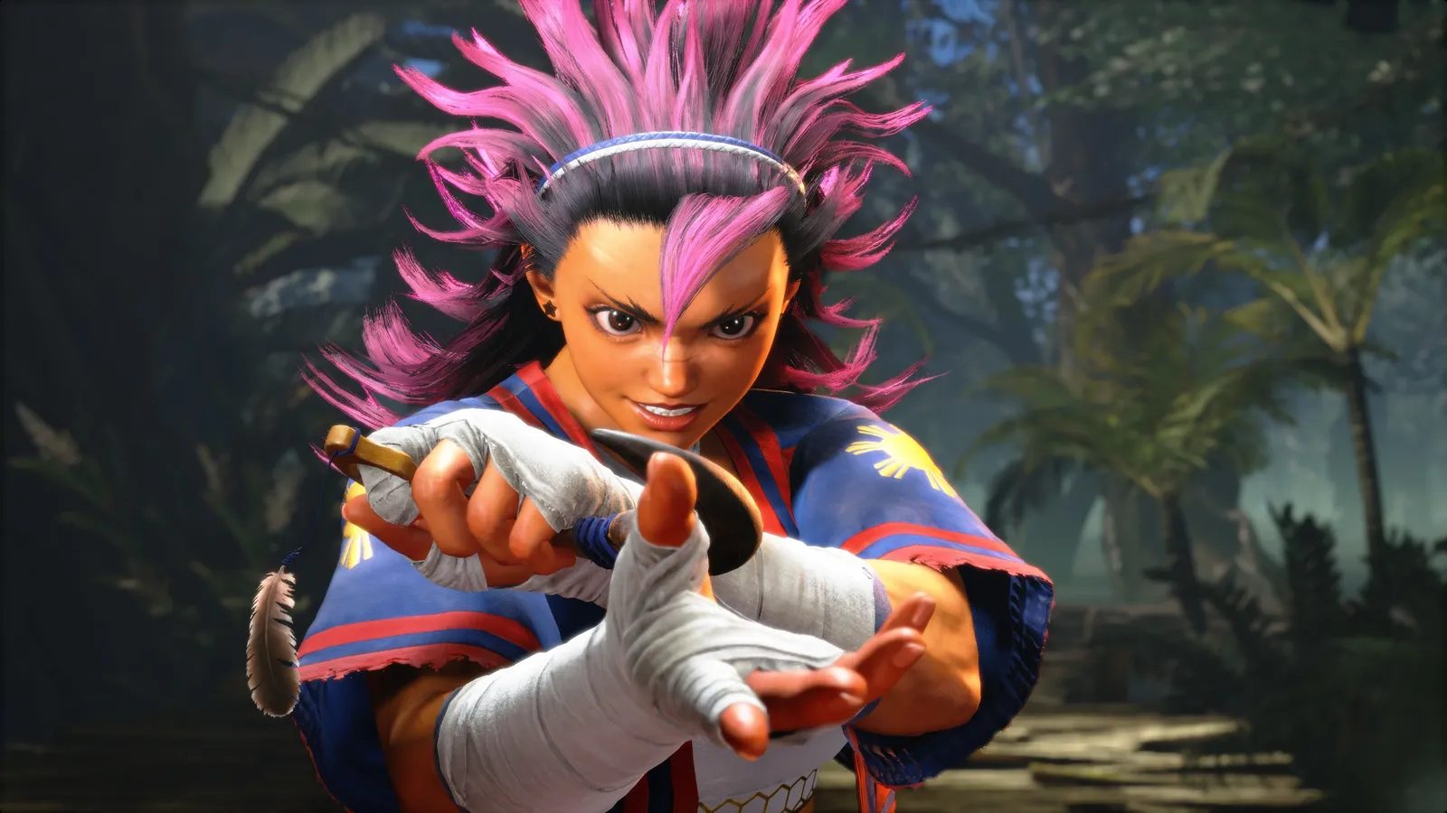 Yasmine schoolgirl Outfit 2 design art for Street Fighter 6