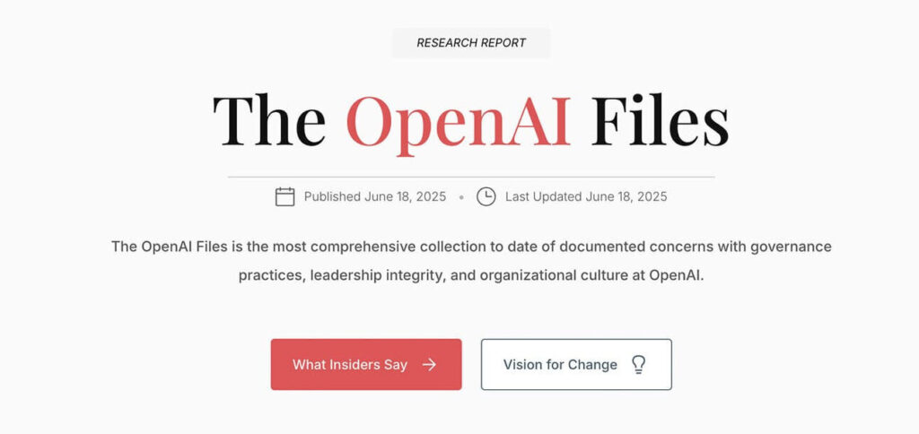 OpenAI Files: Órgãos de fiscalização da IA ​​detalham preocupações com a OpenAI