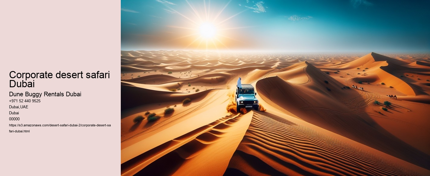 Corporate desert safari Dubai