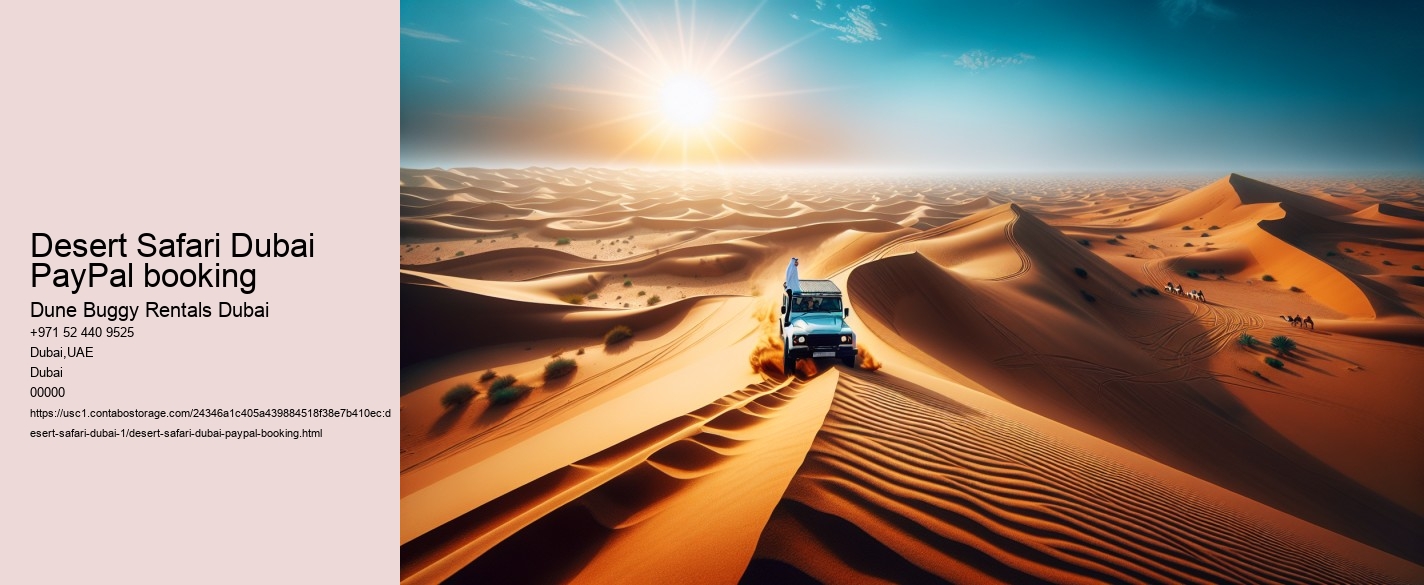 Desert Safari Dubai PayPal booking