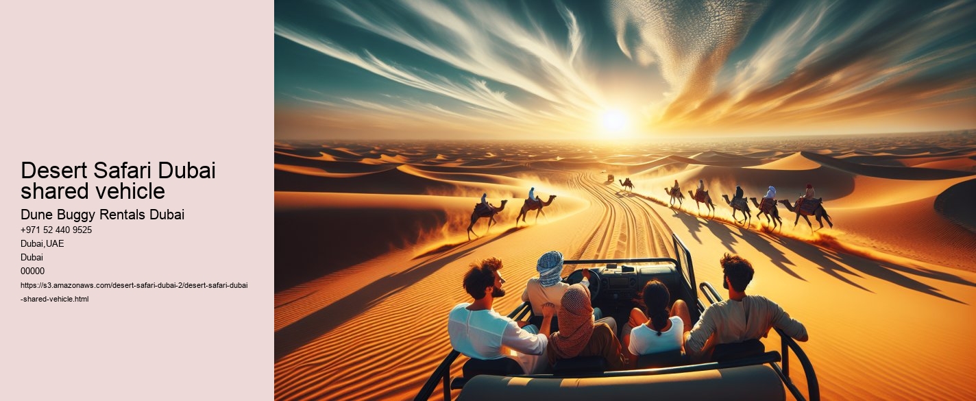 Desert Safari Dubai shared vehicle