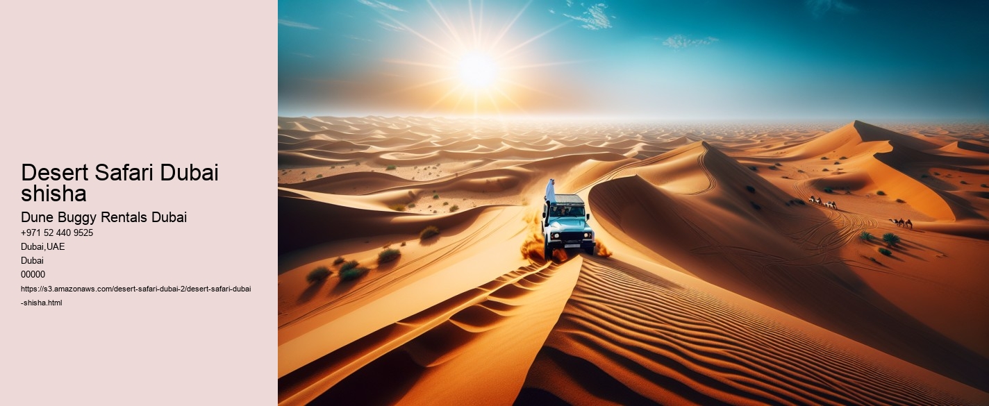 Desert Safari Dubai shisha