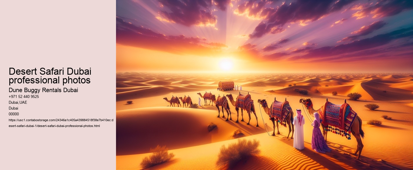 Desert Safari Dubai professional photos