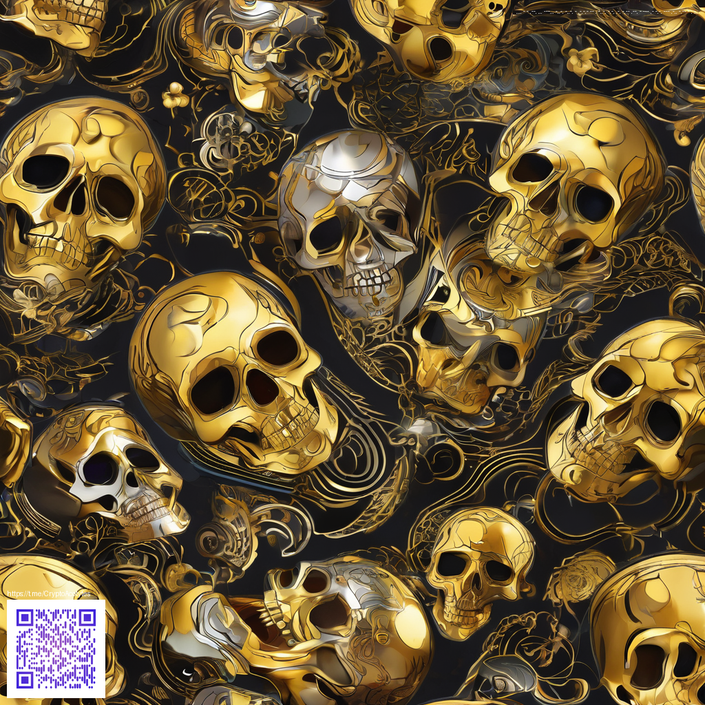 Artwork featuring skulls and a crypto inspired overlay perfect for a gaming article