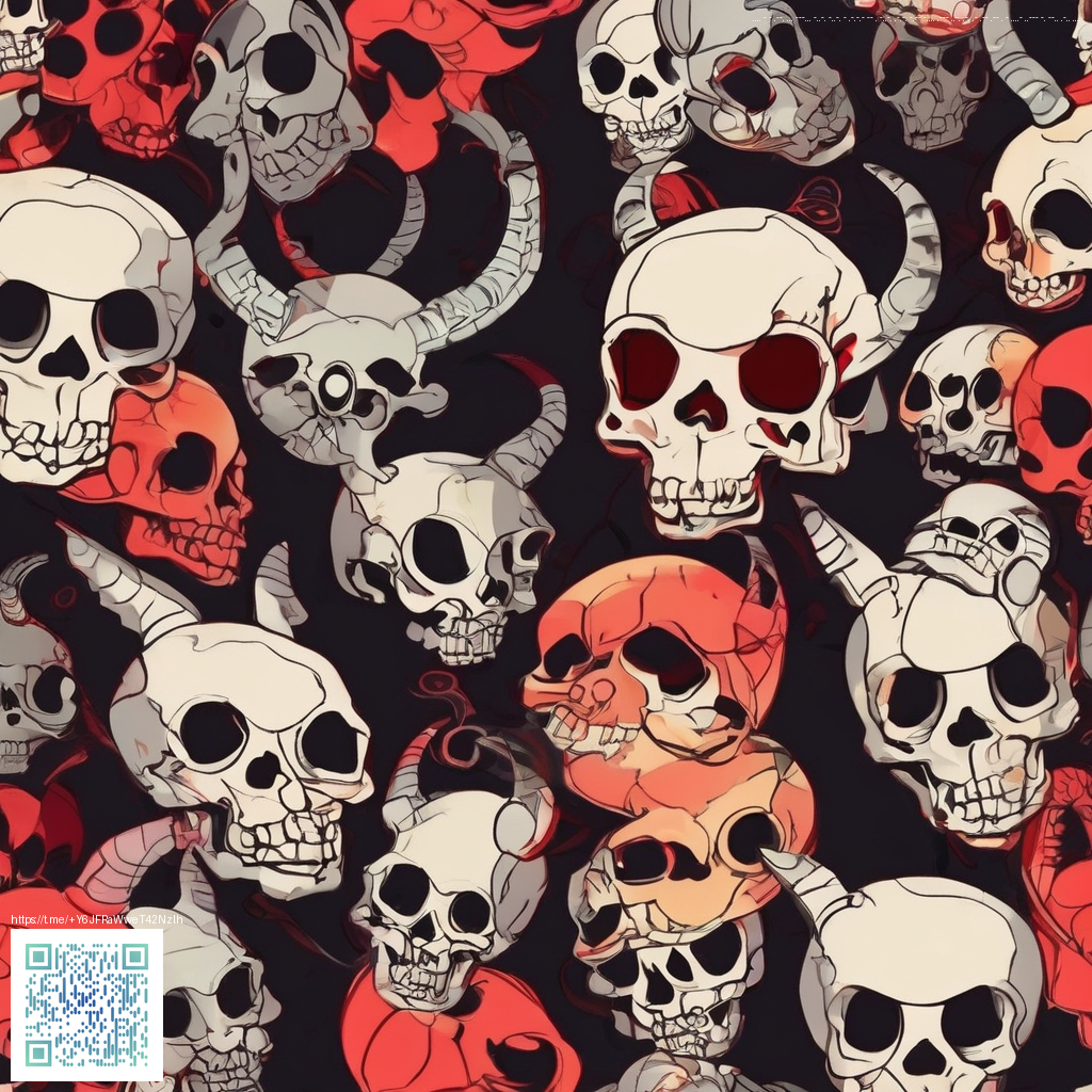 Overlay artwork featuring skulls for a gaming collection