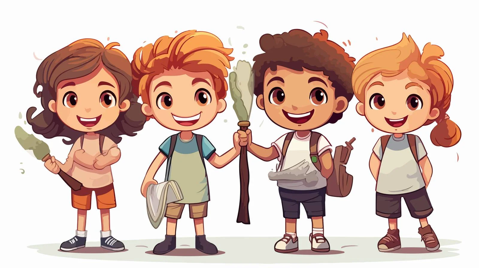 Kids Cartoon Vector Illustration — free download from Dotvec