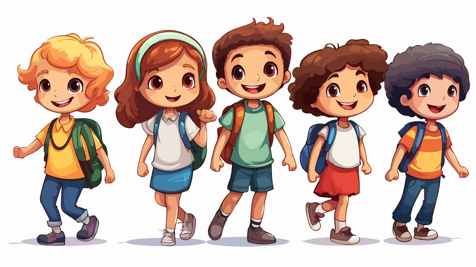 Kids Cartoon Vector Illustration — free download from Dotvec