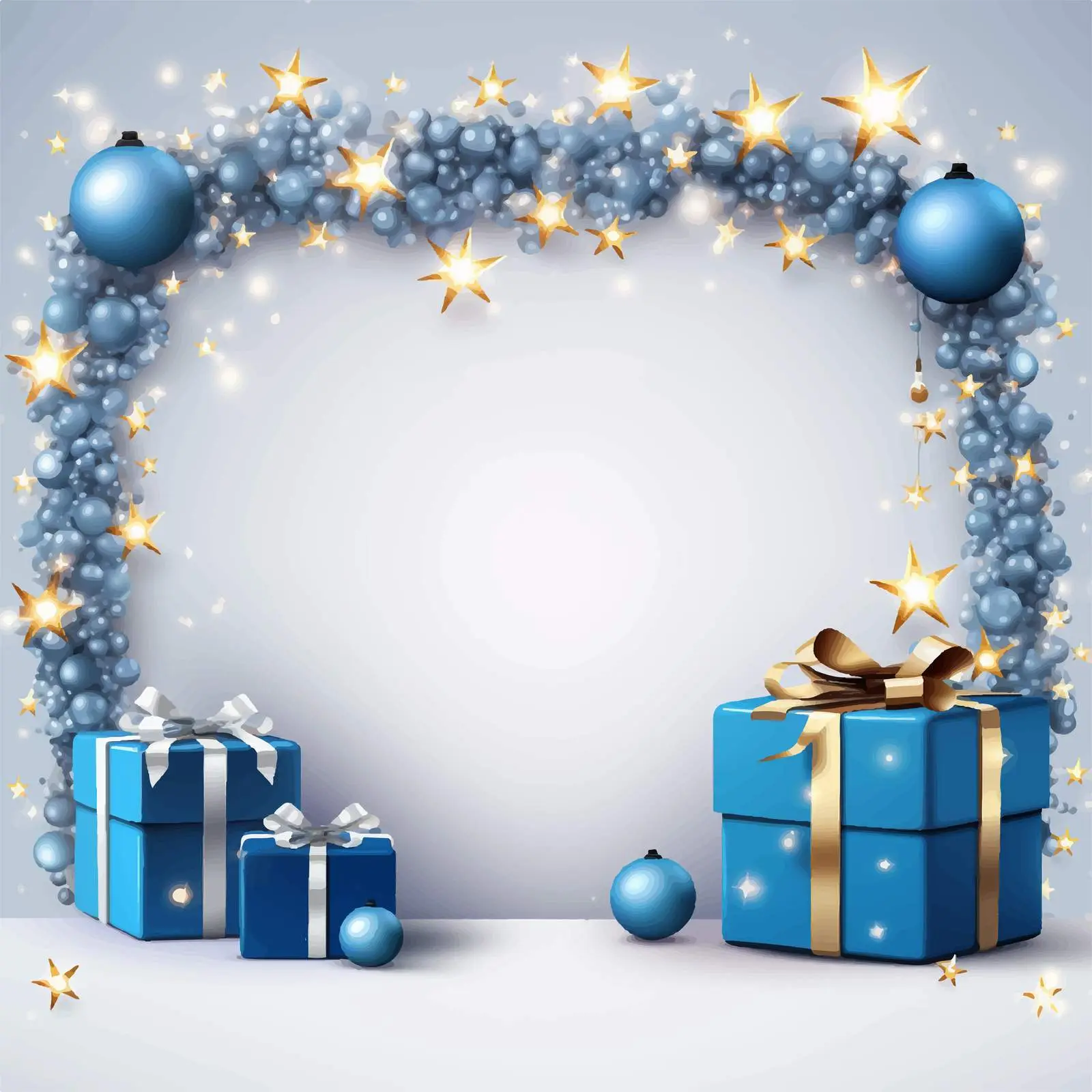 New Year Festive Banner Template with Border — free download from Dotvec