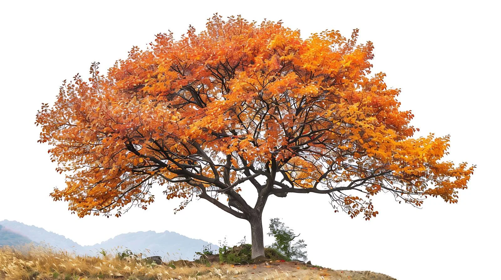 Vivid Southern Taihang Autumn Colors Isolated — free download from Dotvec