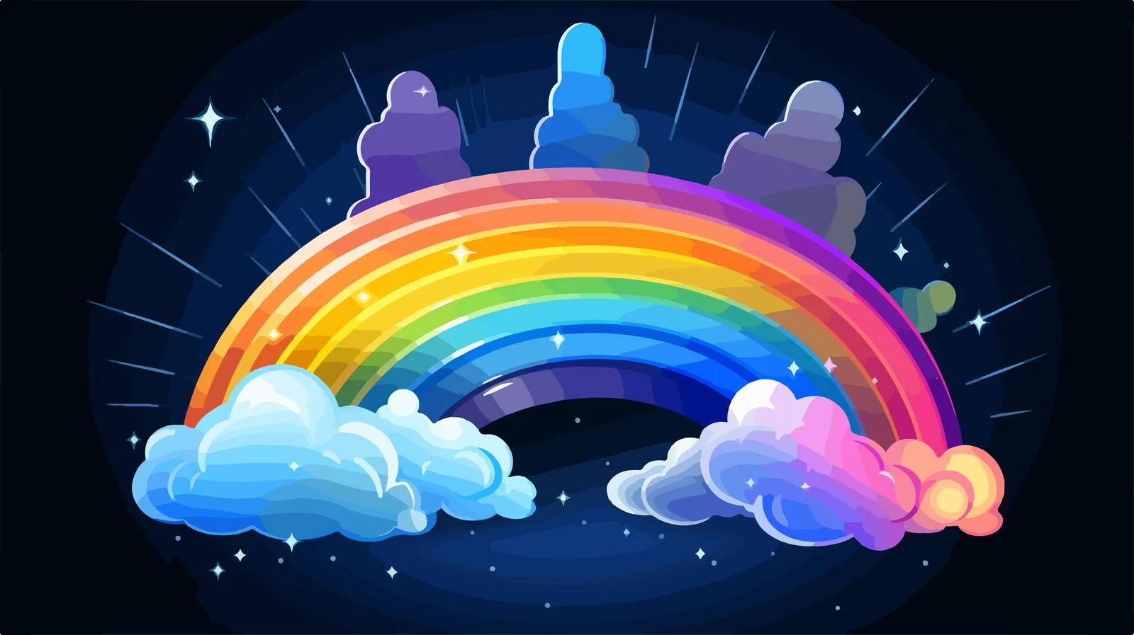 3D Rainbow Meteor Weather Forecast Icon — free download from Dotvec