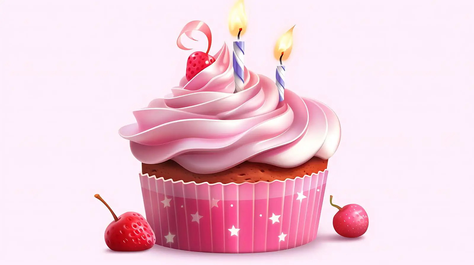 3D Birthday Cake Greeting Card Render — free download from Dotvec