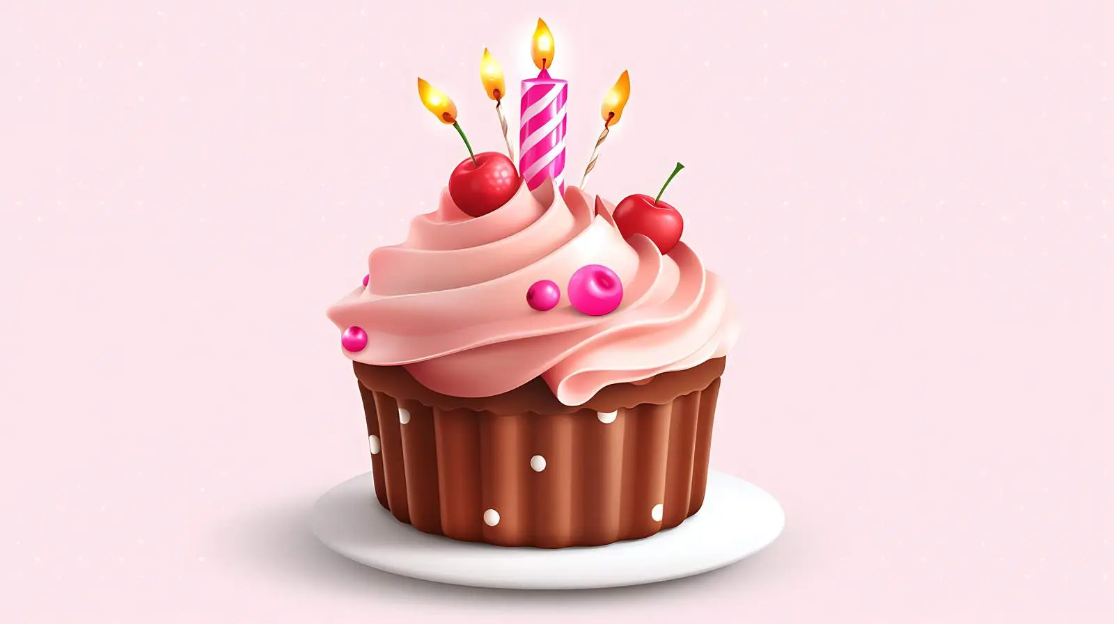 3D Birthday Cake Render Greeting — free download from Dotvec