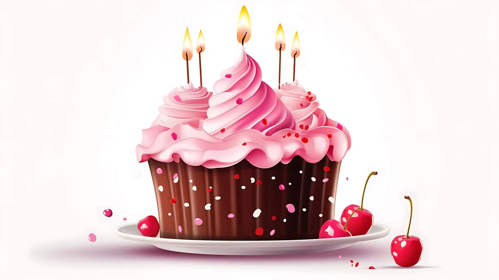 3D Floating Birthday Cake Greeting Render — free download from Dotvec