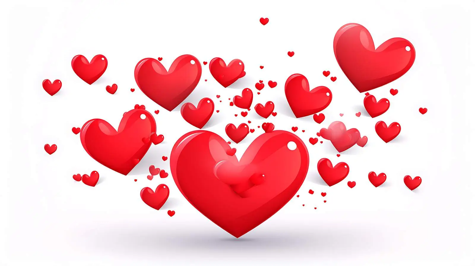 3D Heart Reaction Graphic Illustration — free download from Dotvec