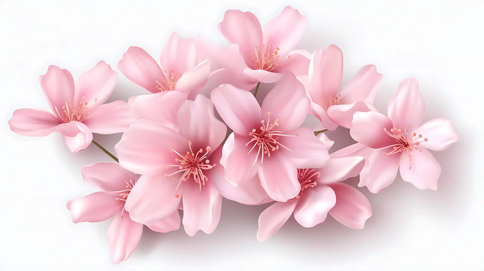 Realistic Sakura Petals Illustration — free download from Dotvec