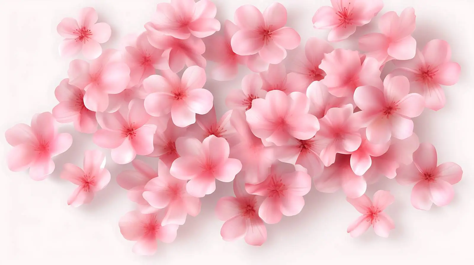 Realistic Sakura Petals 3D Rendering — free download from Dotvec