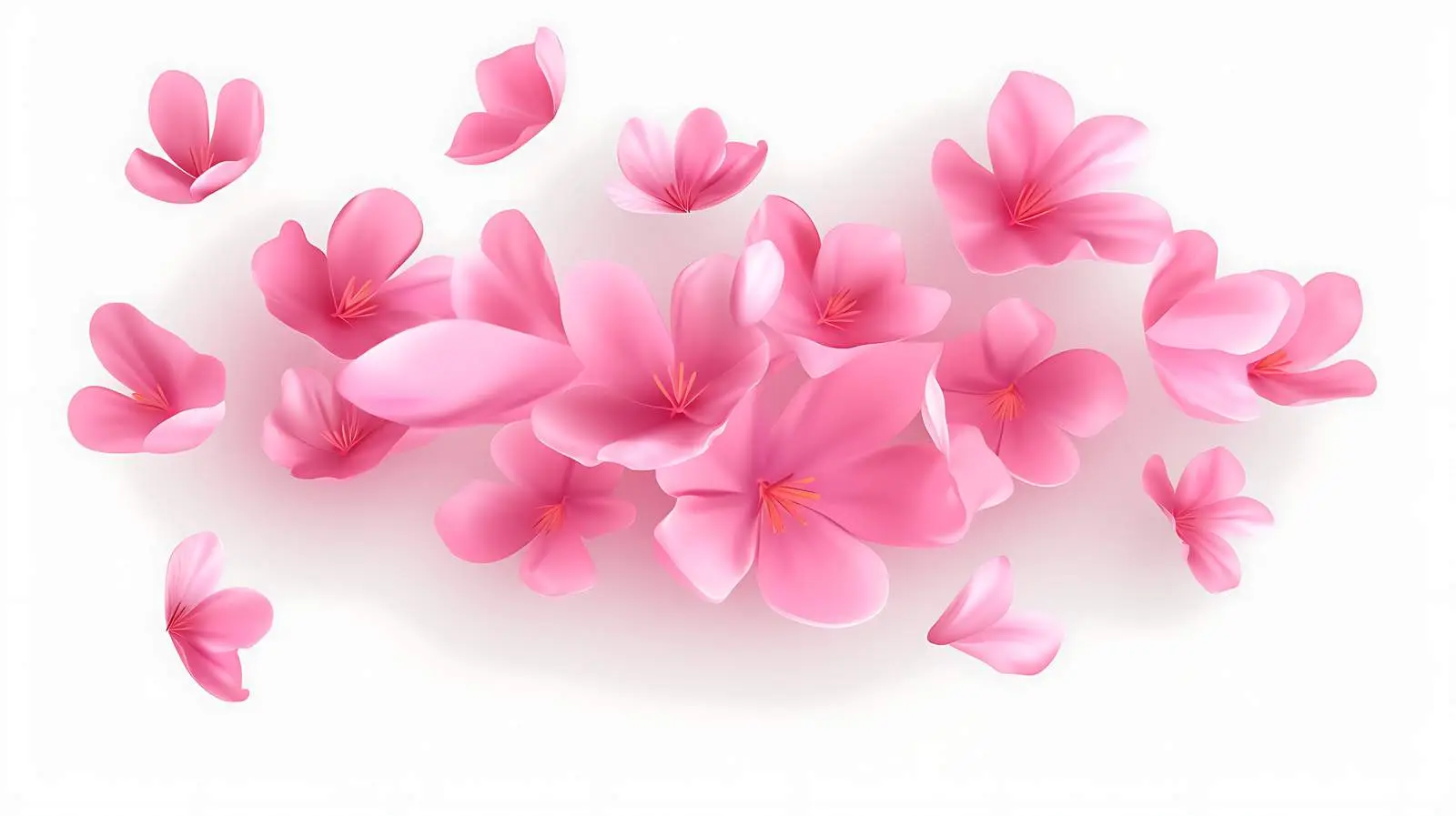 Realistic Sakura Petal 3D Rendering — free download from Dotvec