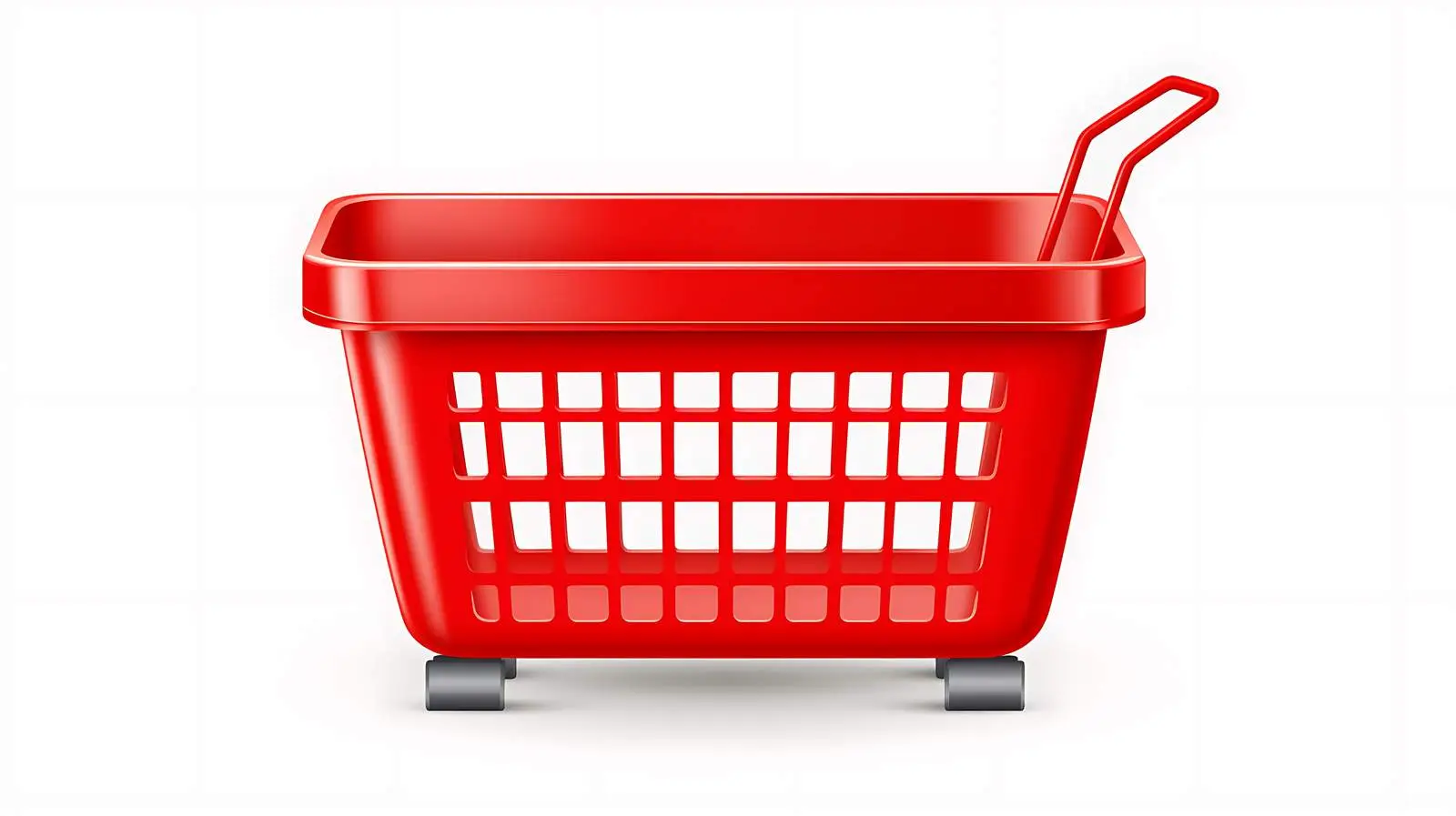 Realistic Empty Shopping Basket Render — free download from Dotvec