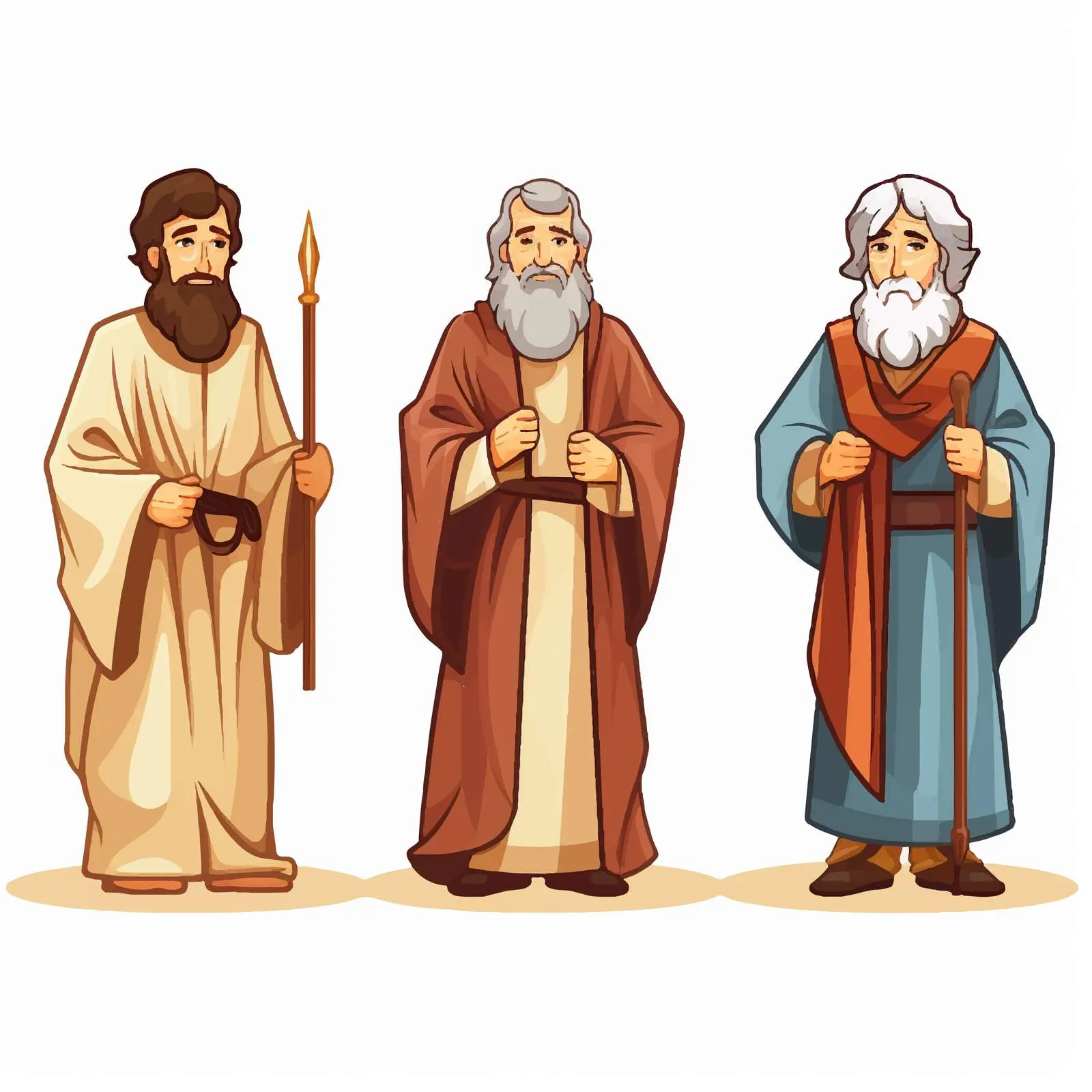 Symbols of the Four Evangelists: Luke and Mark – free religious vector image from Dotvec