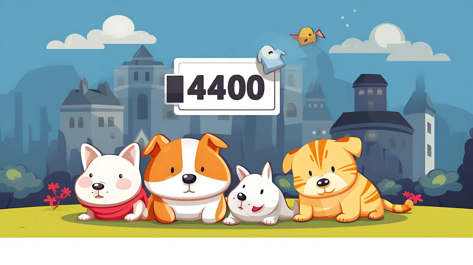 Funny 404 Error Page Vector Illustration — free download from Dotvec