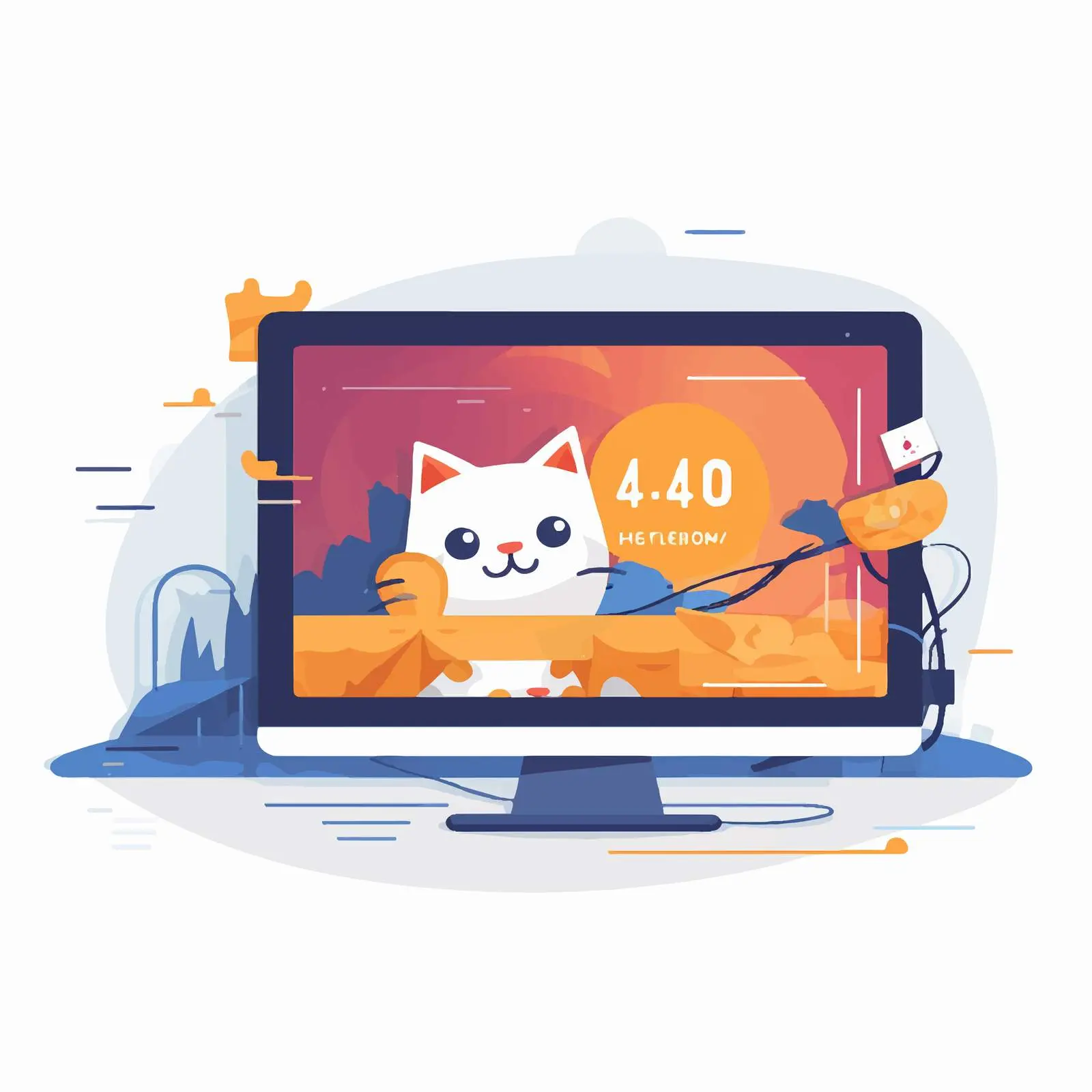 404 Error Page Not Found Vector Illustration — free download from Dotvec