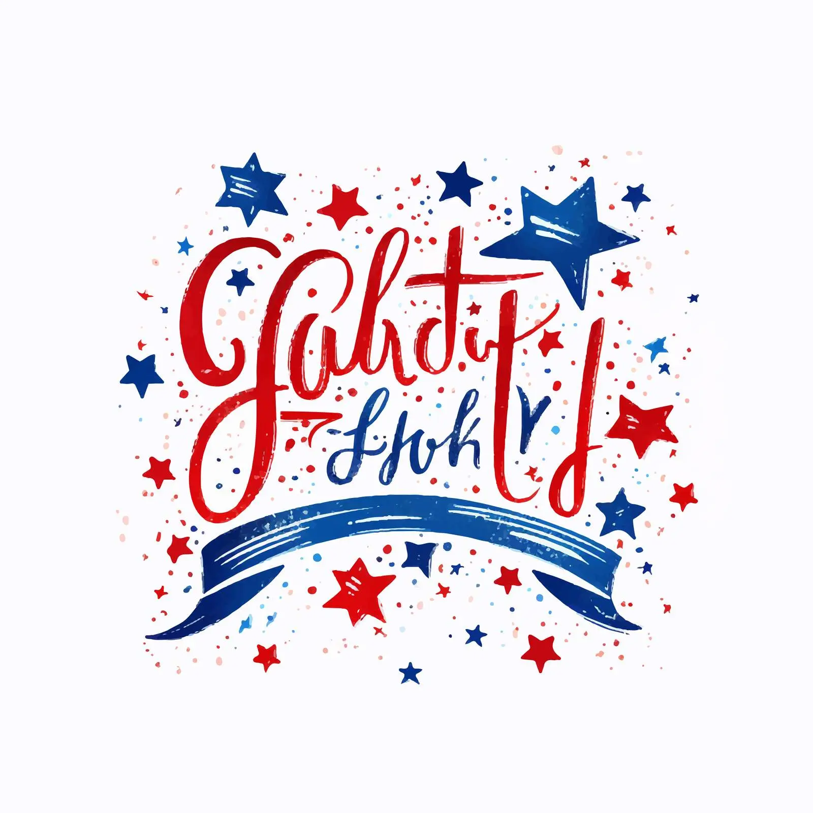 Handwritten 4th of July Cursive Lettering Vector — free download from Dotvec